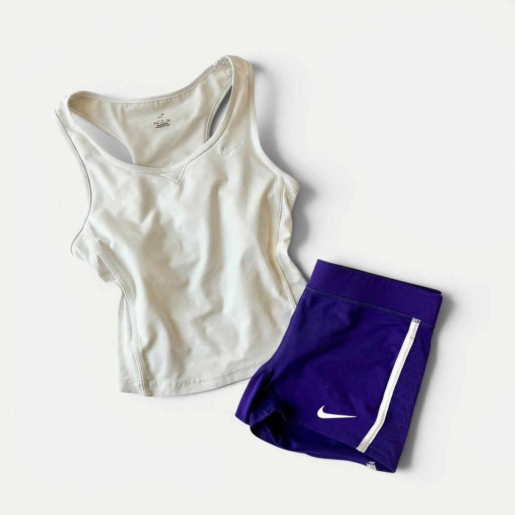 Nike 2010s Purple Activewear Short Set