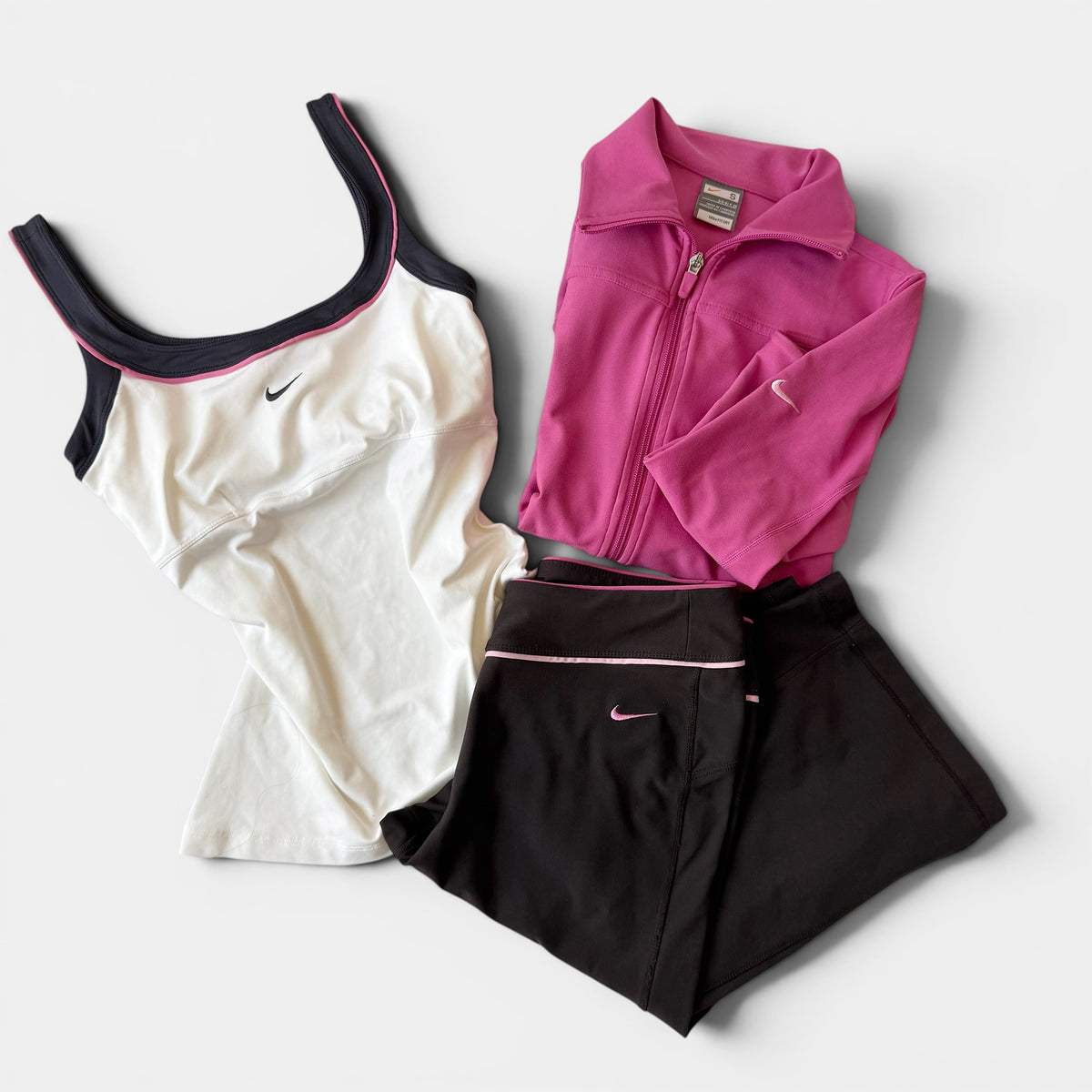 Nike Pink Black Brown and White Activewear Set