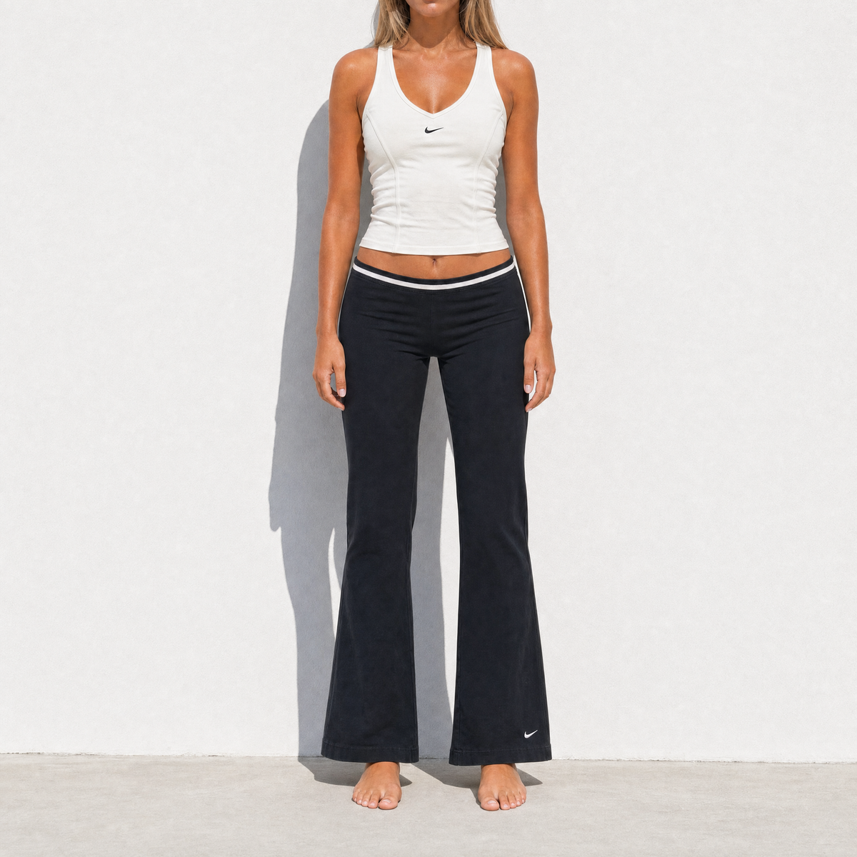 Nike Y2K Black White Track Pant Set