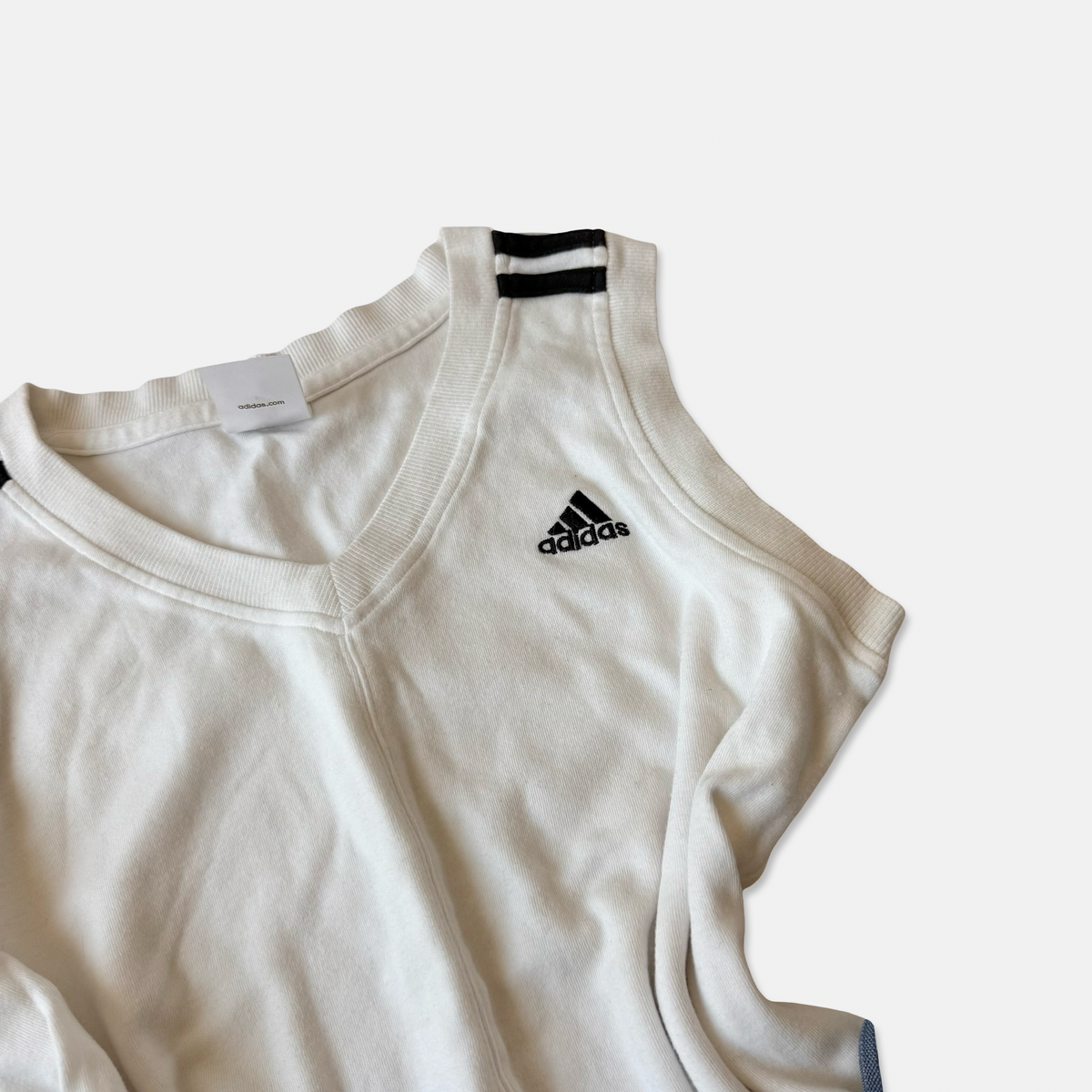 Adidas Mixed Era White Gray Track Pant Set