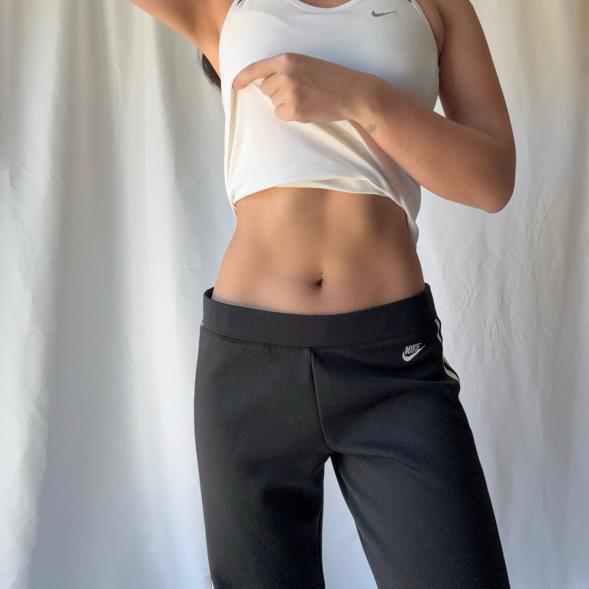 Nike Black White Track Pant Set Mixed Era Athleisure