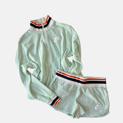 Nike 2010s Mint Terry Cloth Lounge Short Set