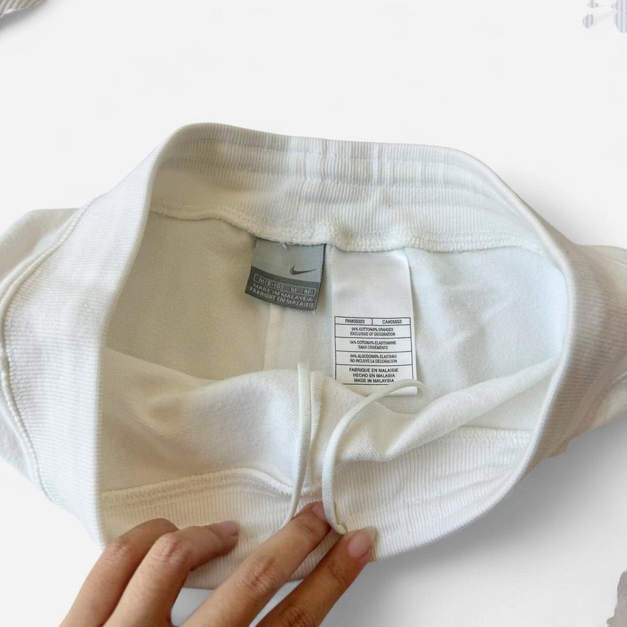 Nike Cream Ribbed Vintage Y2K Short Set