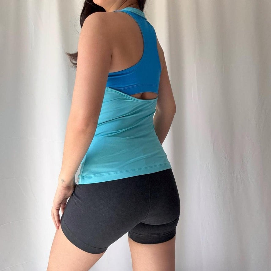 Nike Teal Racerback Tank & Black Shorts Set