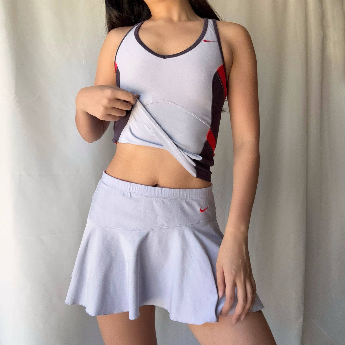 Nike Y2K Lilac Tennis Skirt Set