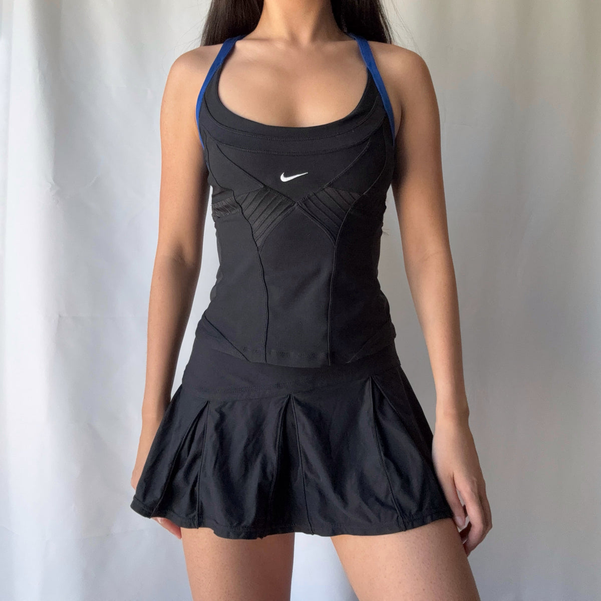 Nike Mixed Era Black Tennis Skirt Set