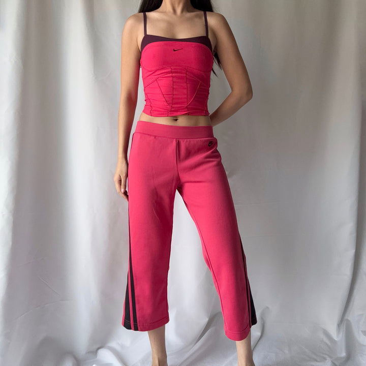 Nike Y2K Red Black Capri Set