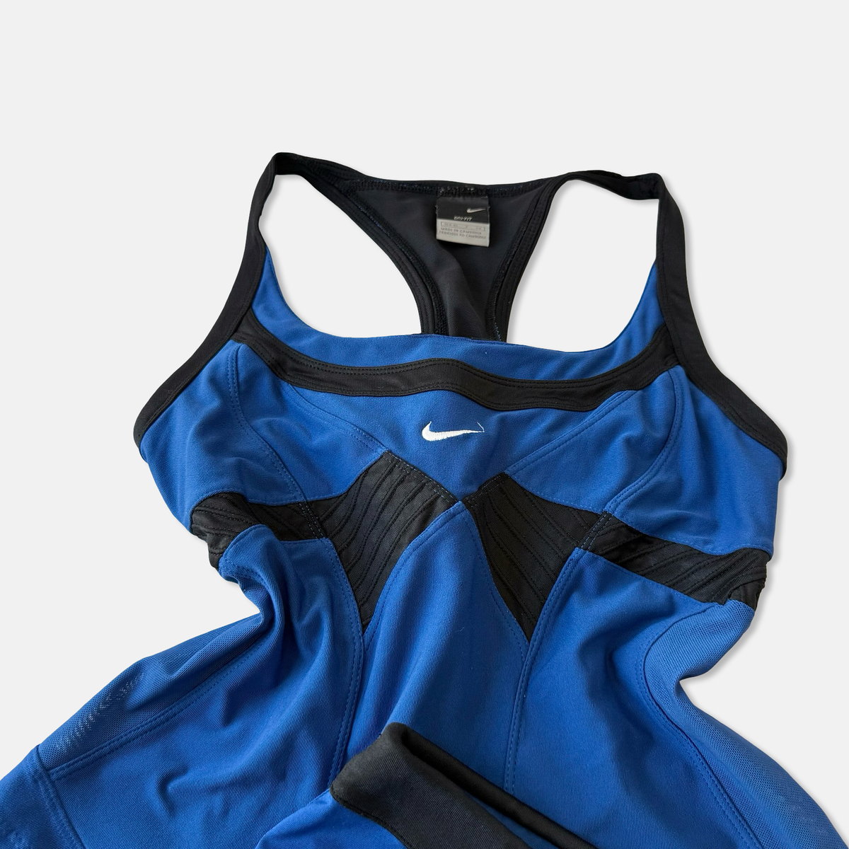 Nike Late 2000s Blue Black Tennis Skort Set