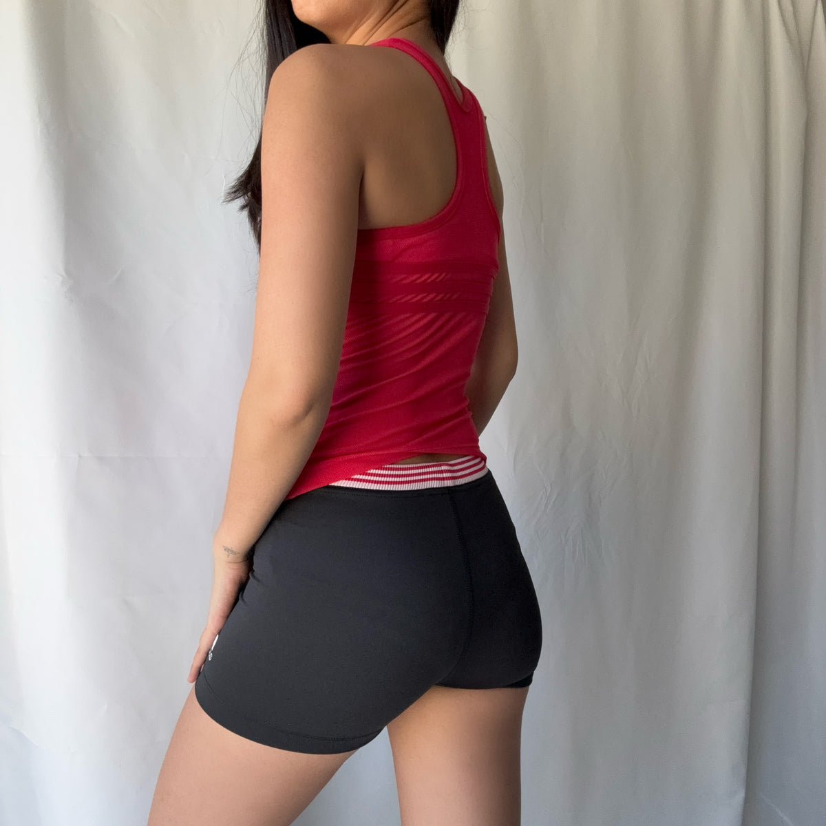 Adidas Y2K Hot Pink and Black Short Set