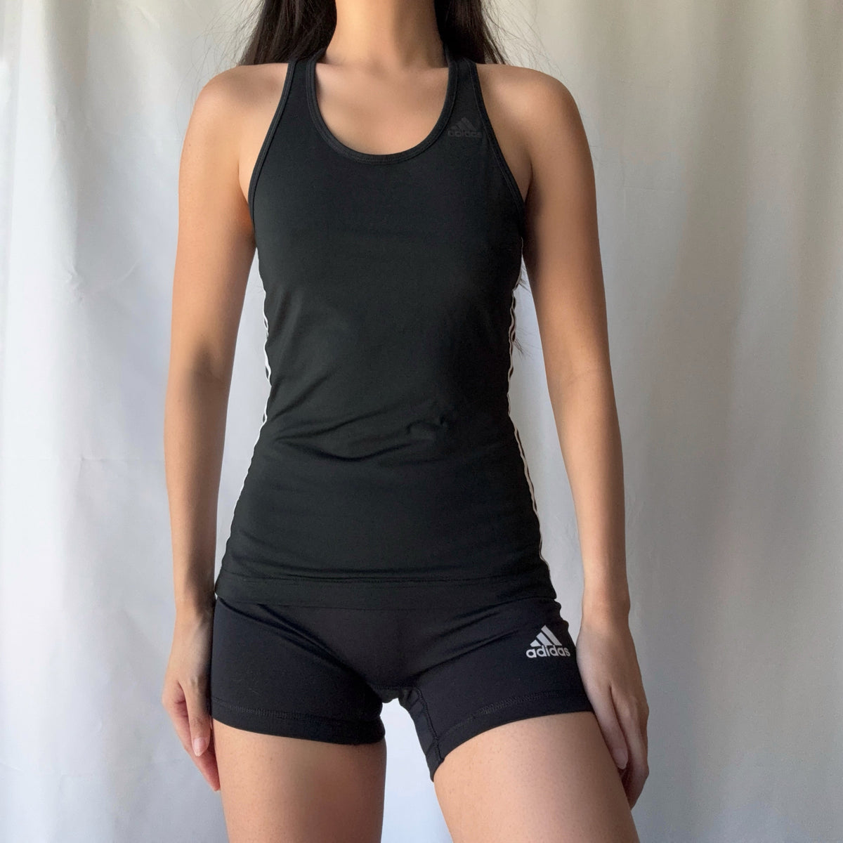 Adidas Black White Athletic Short Set