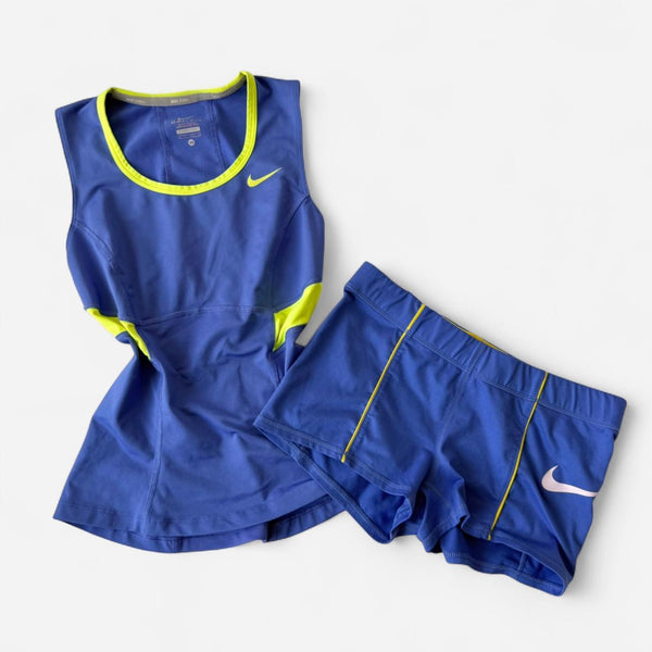 Nike Blue & Neon Short Set