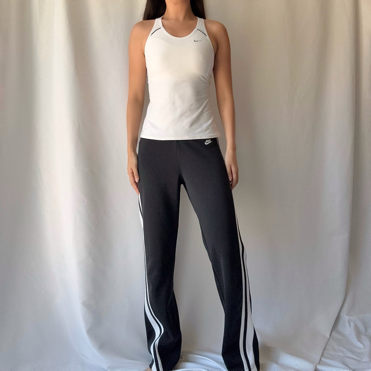 Nike Black White Track Pant Set Mixed Era Athleisure