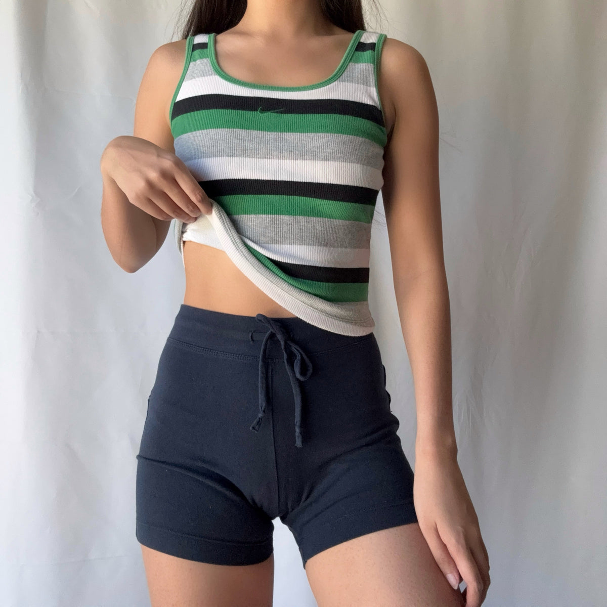 Nike Y2K Mixed Era Striped Athletic Short Set