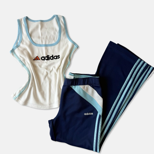 Adidas Y2K Navy Blue Track Pant Set