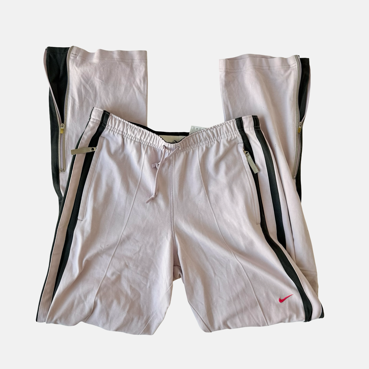 Nike Mixed Era White Lilac Flare Pant Set