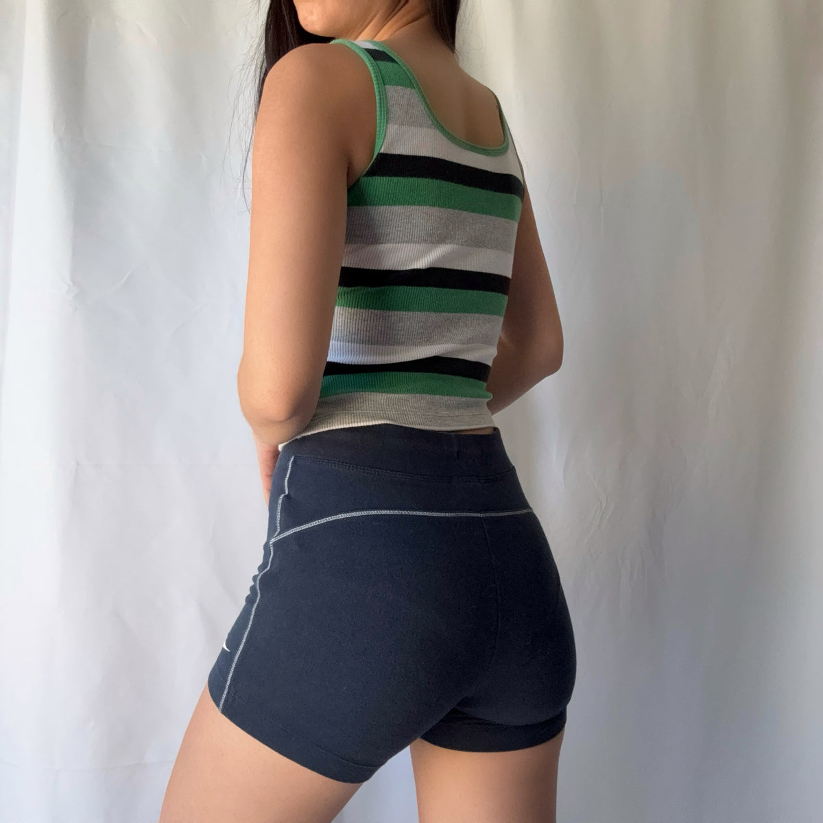 Nike Y2K Mixed Era Striped Athletic Short Set