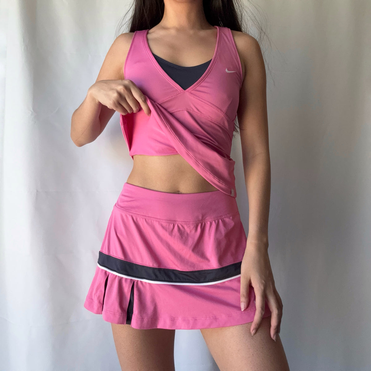 Nike Rare Wimbledon Pink Tennis Skort Set