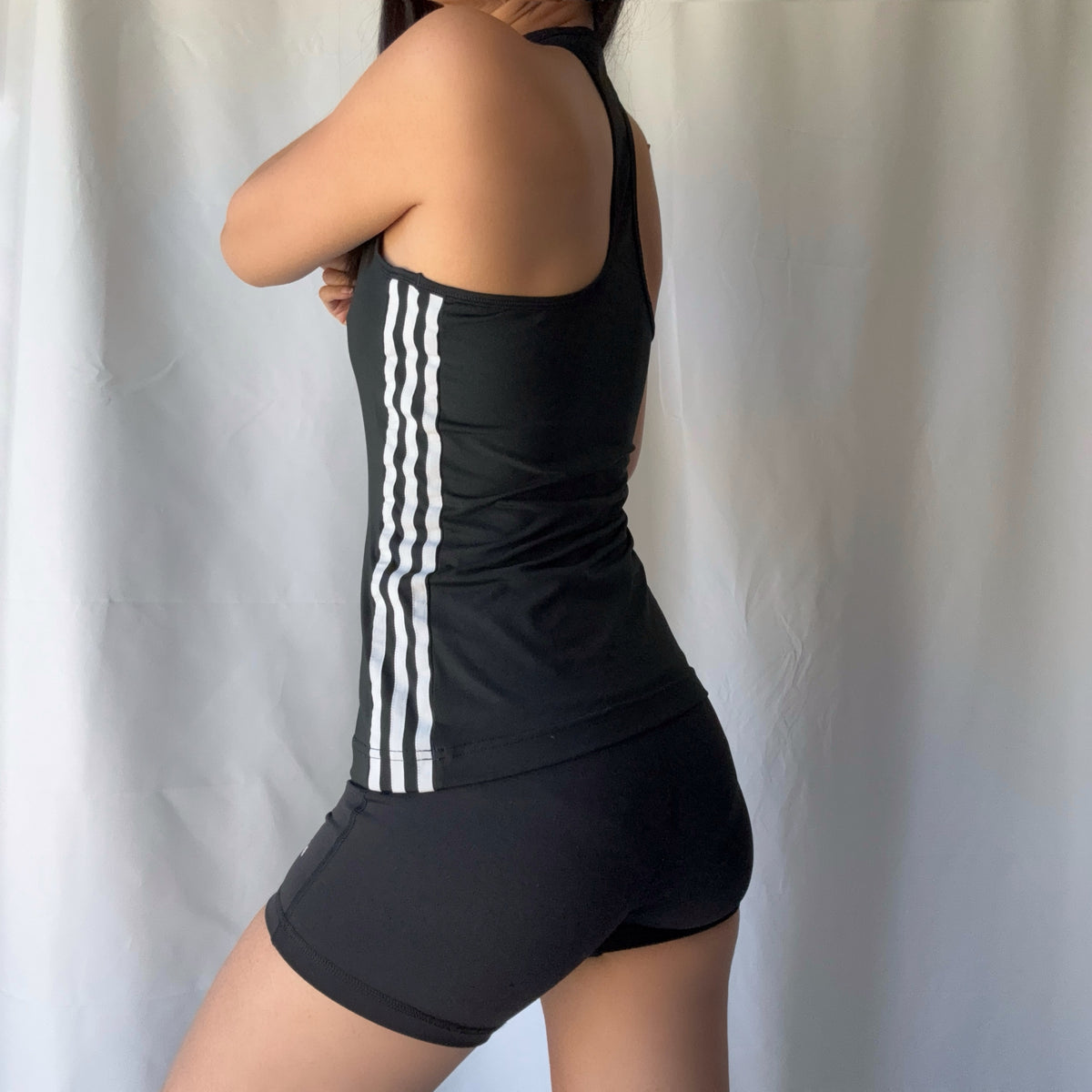 Adidas Black White Athletic Short Set