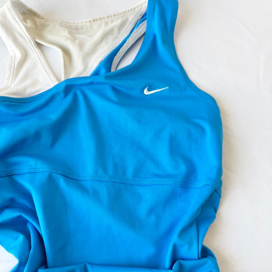 Nike 2011 Blue Tennis Dress with Ruffle Hem