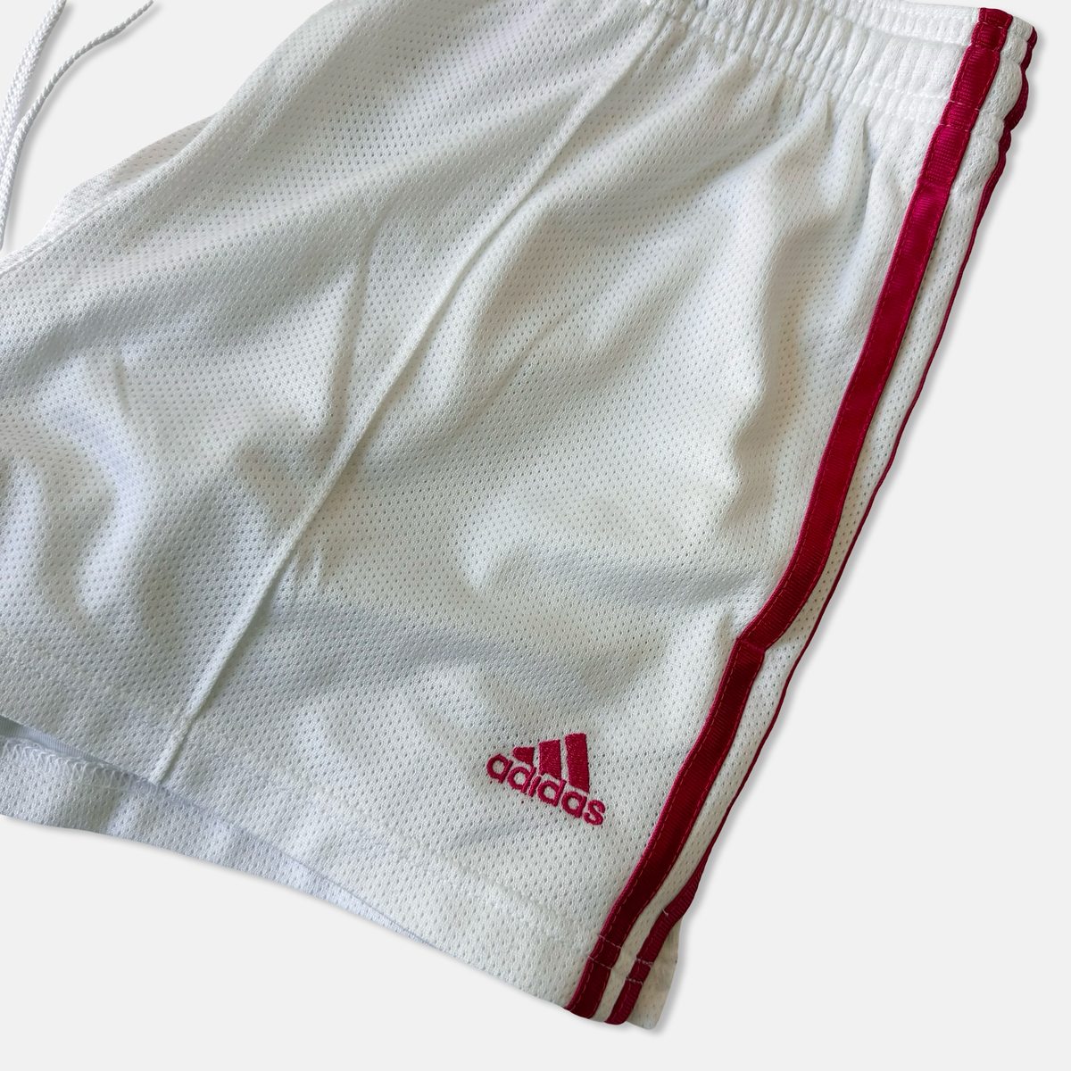Adidas Late 2000s White Pink Athletic Short Set