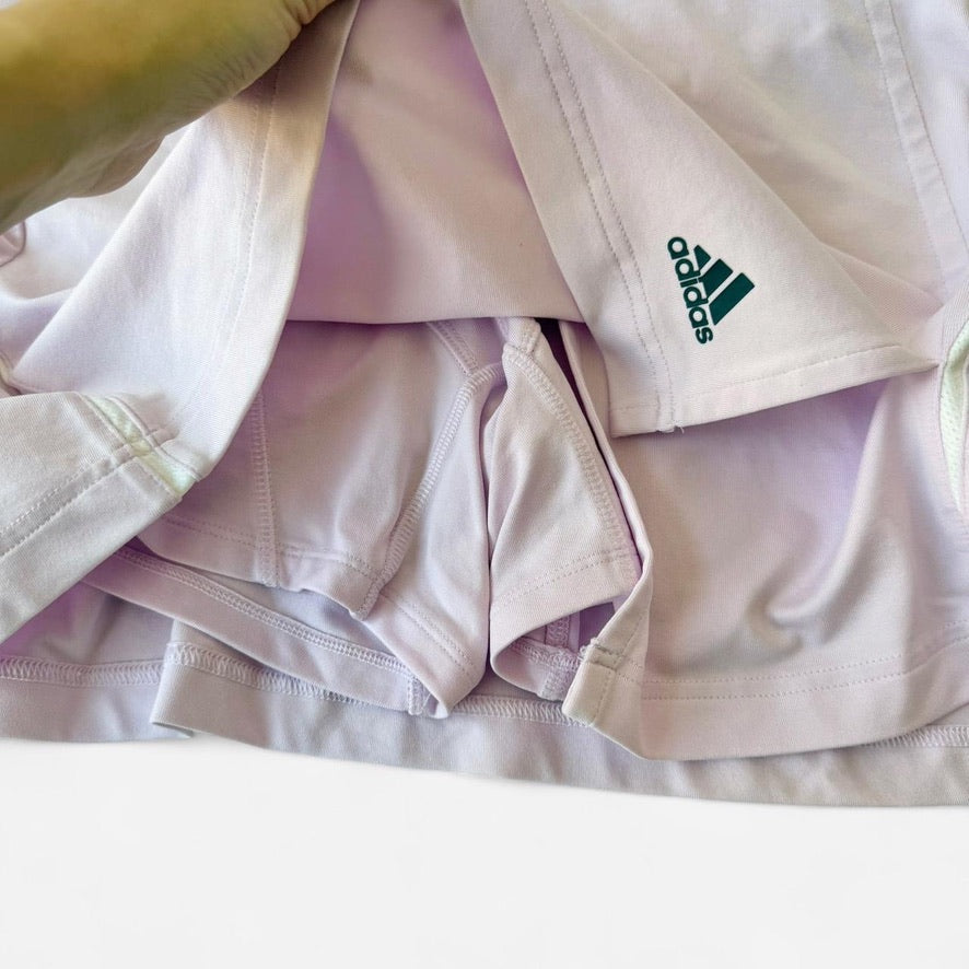 Adidas Mid 2000s Lilac White Tennis Skirt Set