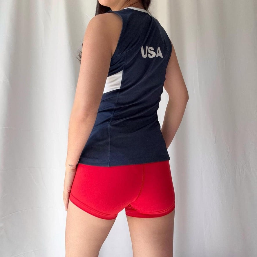 Nike USA Dri Fit Tank and Red Shorts Set