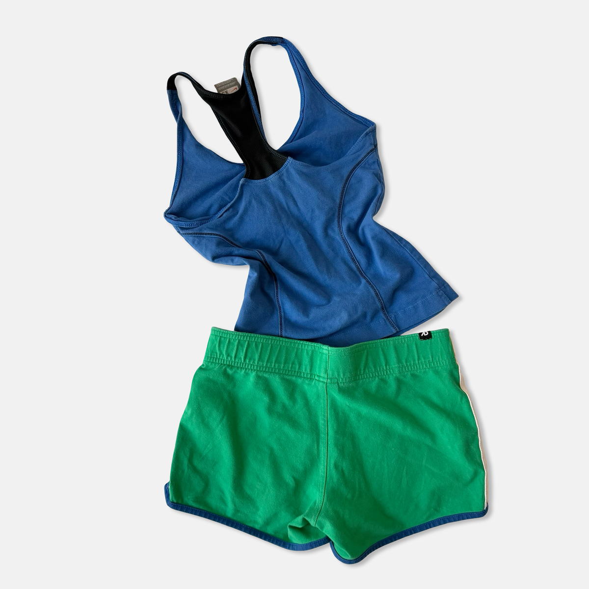 Nike Mixed Era Blue Green Active Short Set