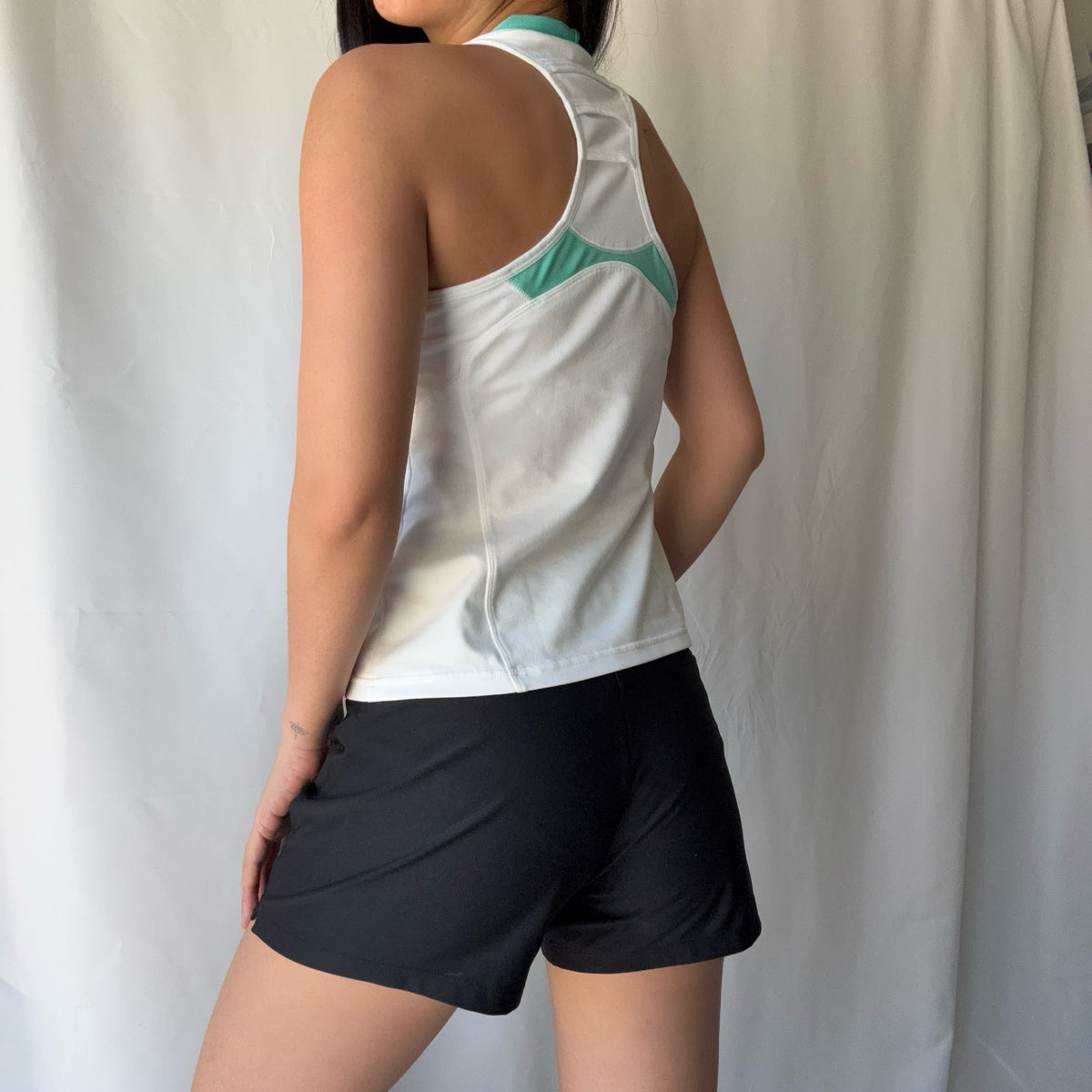 Nike Y2K Mint White Active Short Set Tennis Athleisure