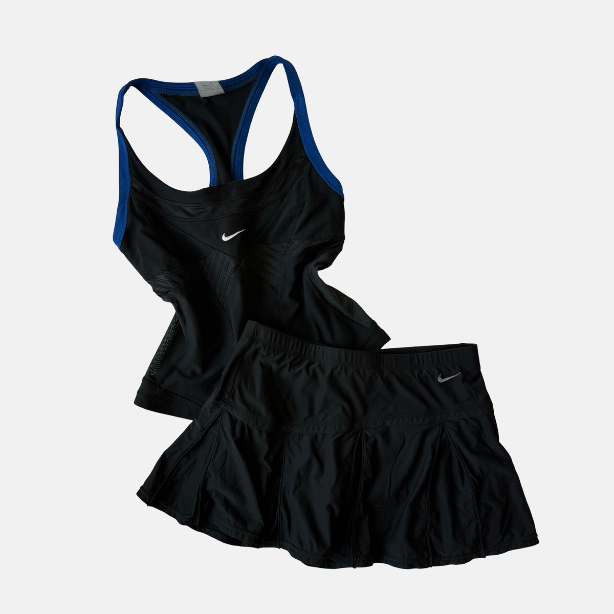 Nike Mixed Era Black Tennis Skirt Set
