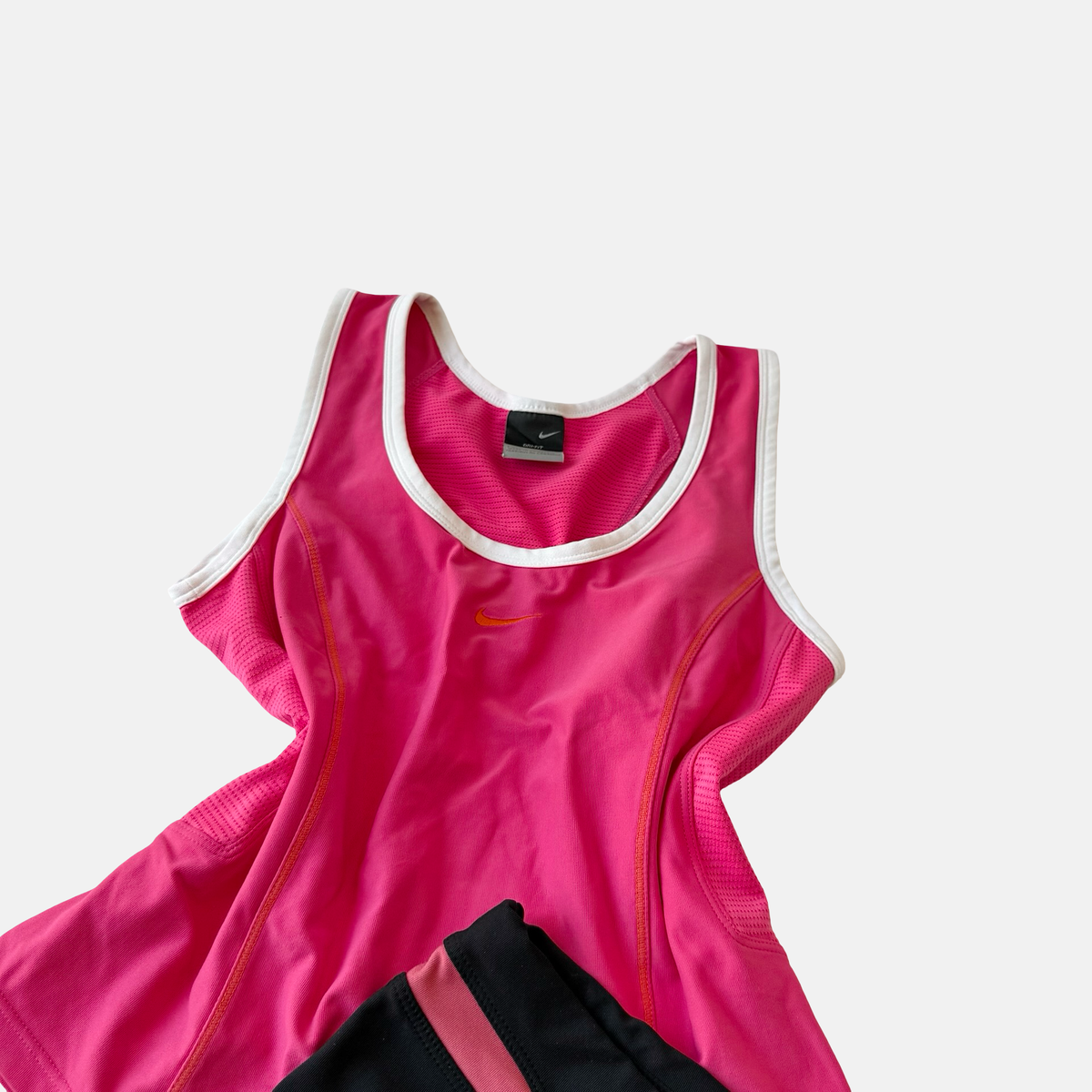Nike Y2K Pink Black Athletic Short Set