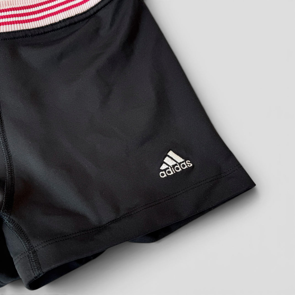 Adidas Y2K Hot Pink and Black Short Set