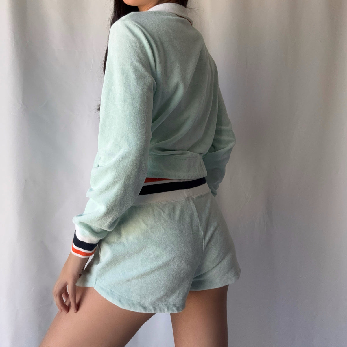 Nike 2010s Mint Terry Cloth Lounge Short Set