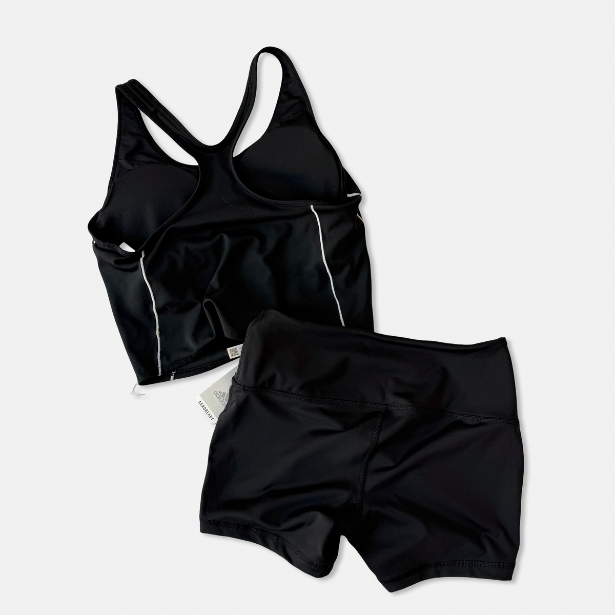 Adidas Black Training Tank + Short Set