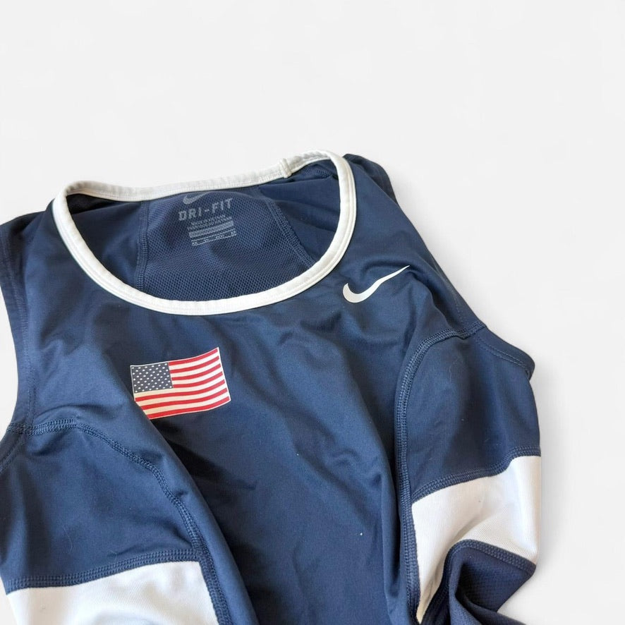 Nike USA Dri Fit Tank and Red Shorts Set