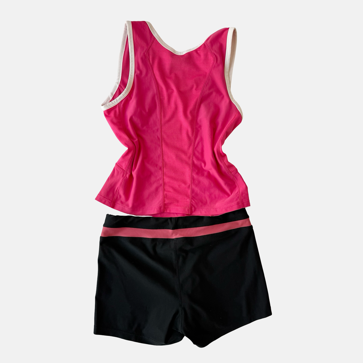 Nike Y2K Pink Black Athletic Short Set