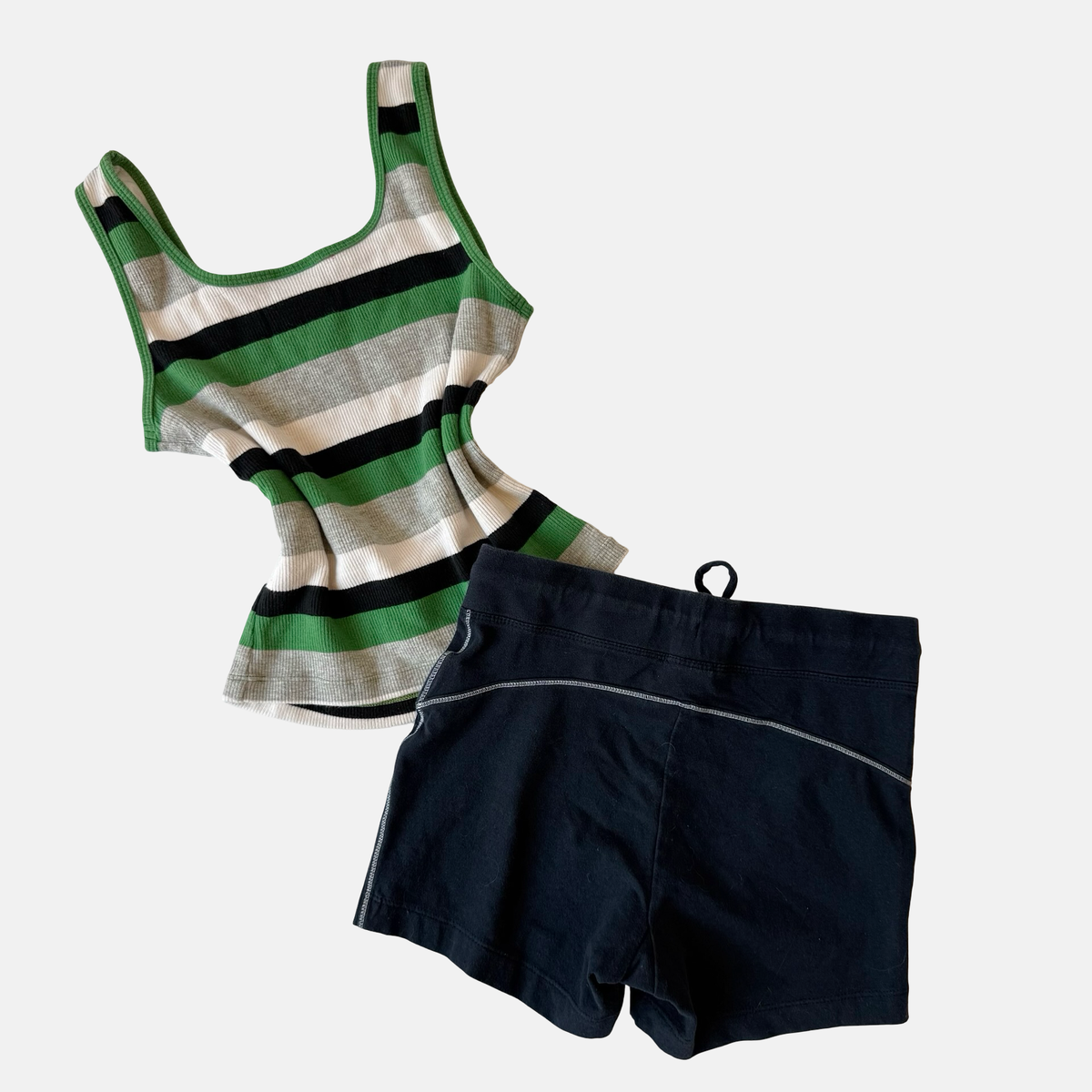 Nike Y2K Mixed Era Striped Athletic Short Set