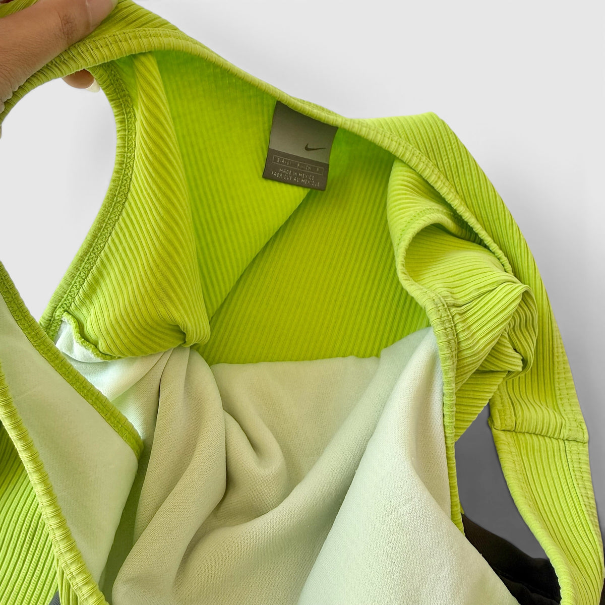 Nike Y2K Lime Tank Black Shorts Set Sporty Athleisure