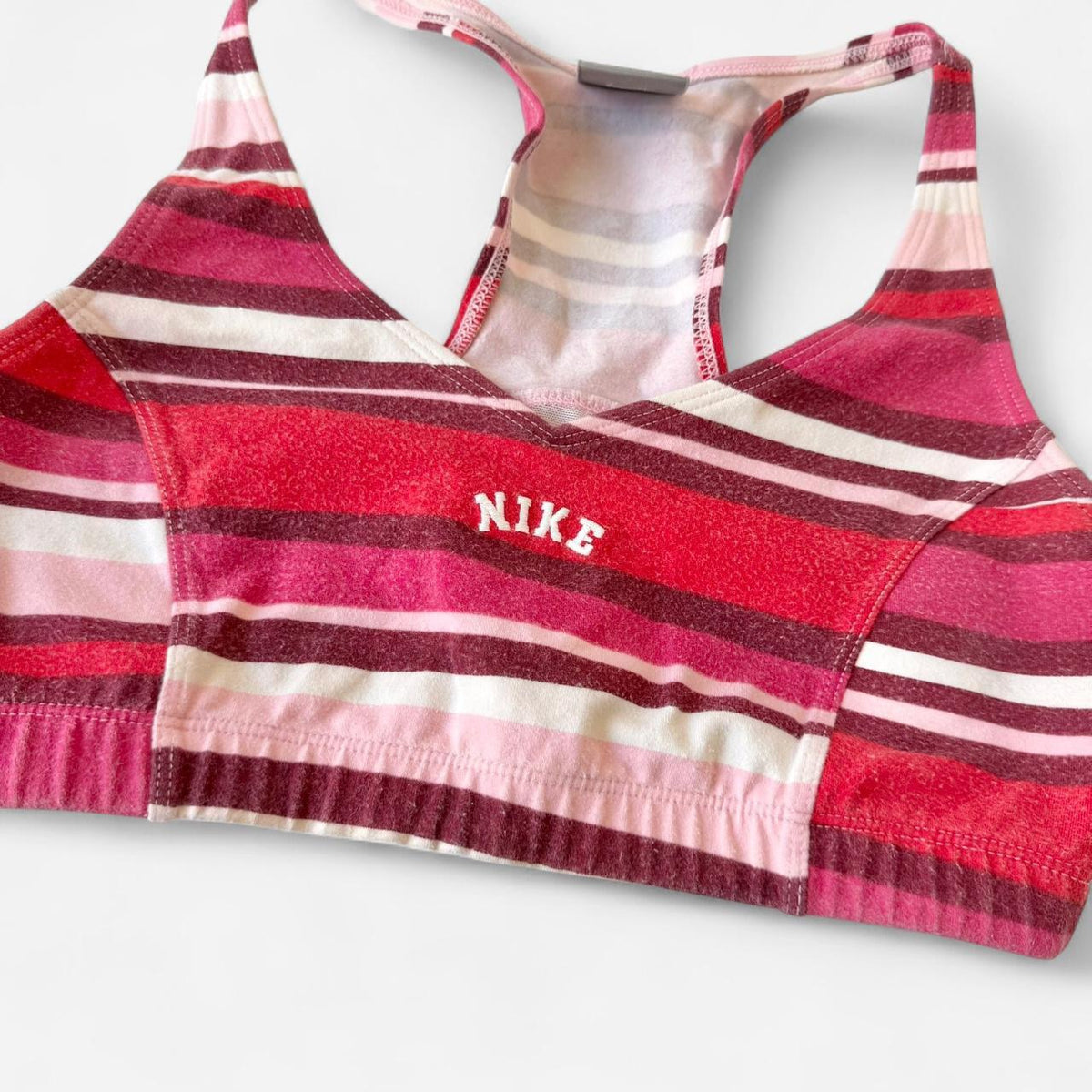 Nike Striped Sports Bra + Shorts Set