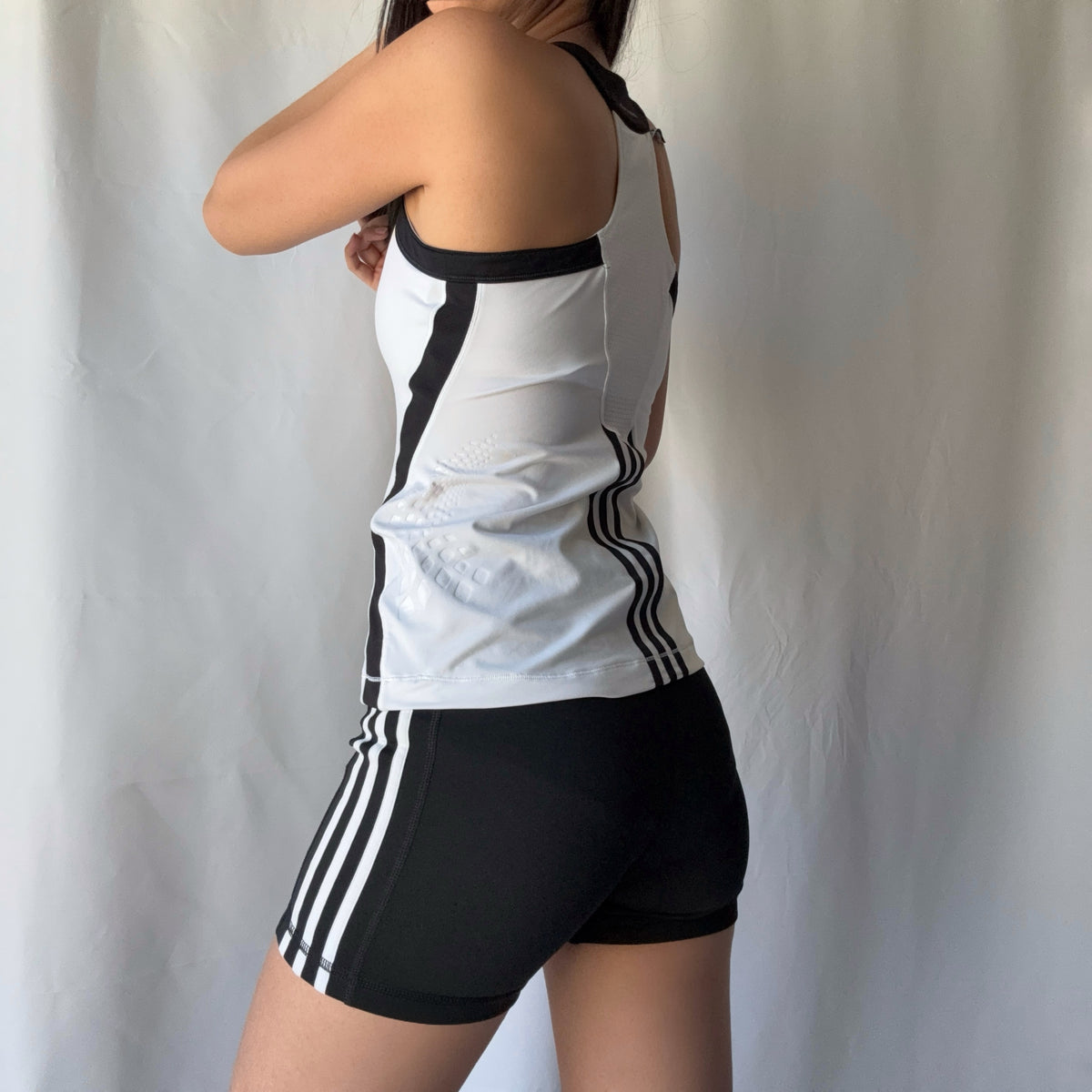 Adidas Mixed Era Black White 3 Piece Hoodie Short Set