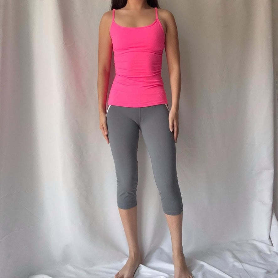Y2K Bebe Sport Pink Capri Set