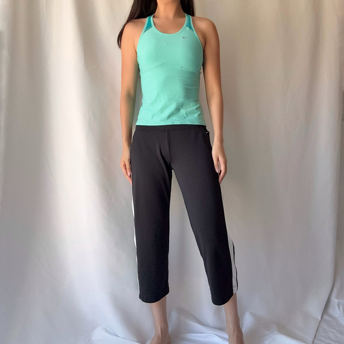 Nike Teal Black Capri Set Mixed Era