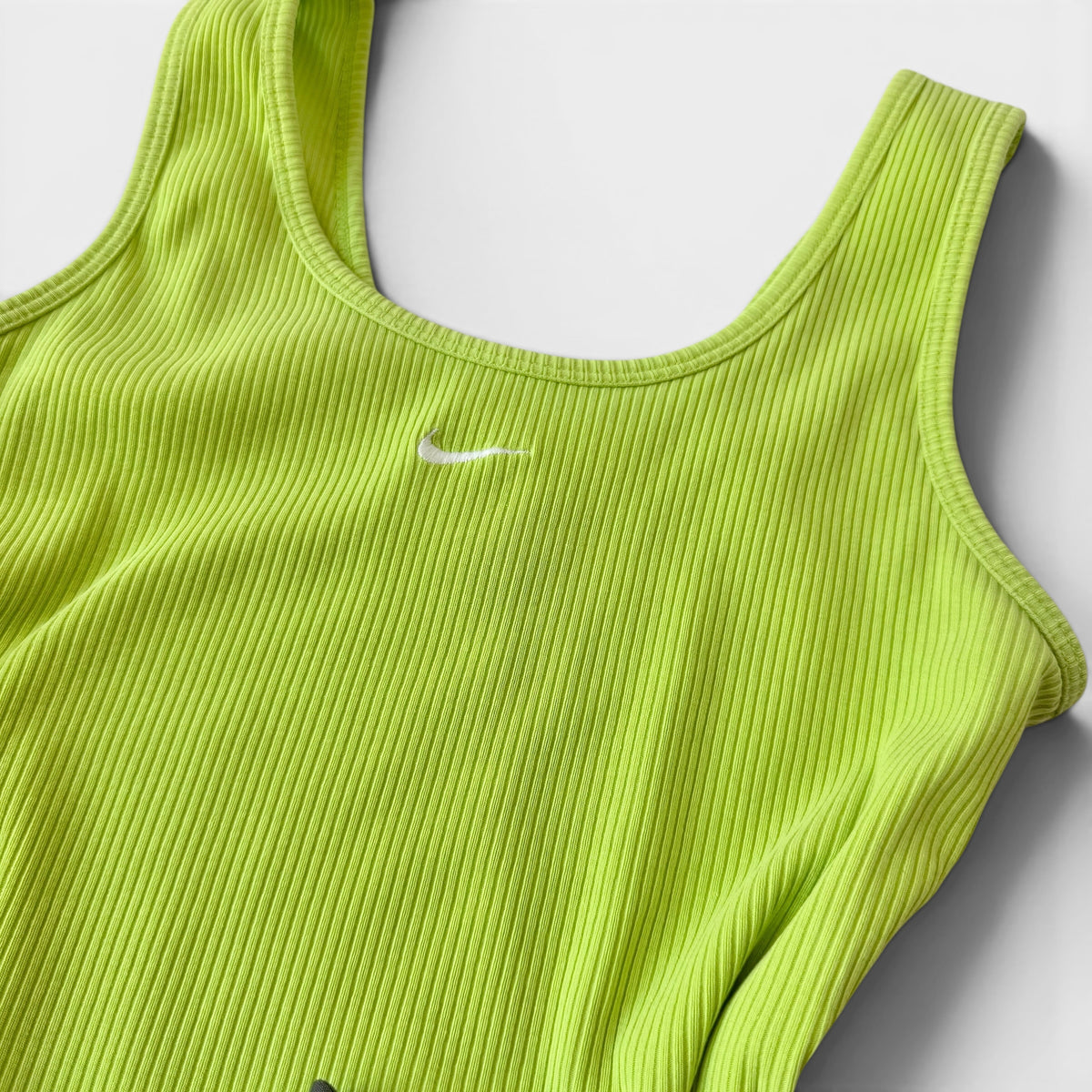 Nike Y2K Lime Tank Black Shorts Set Sporty Athleisure