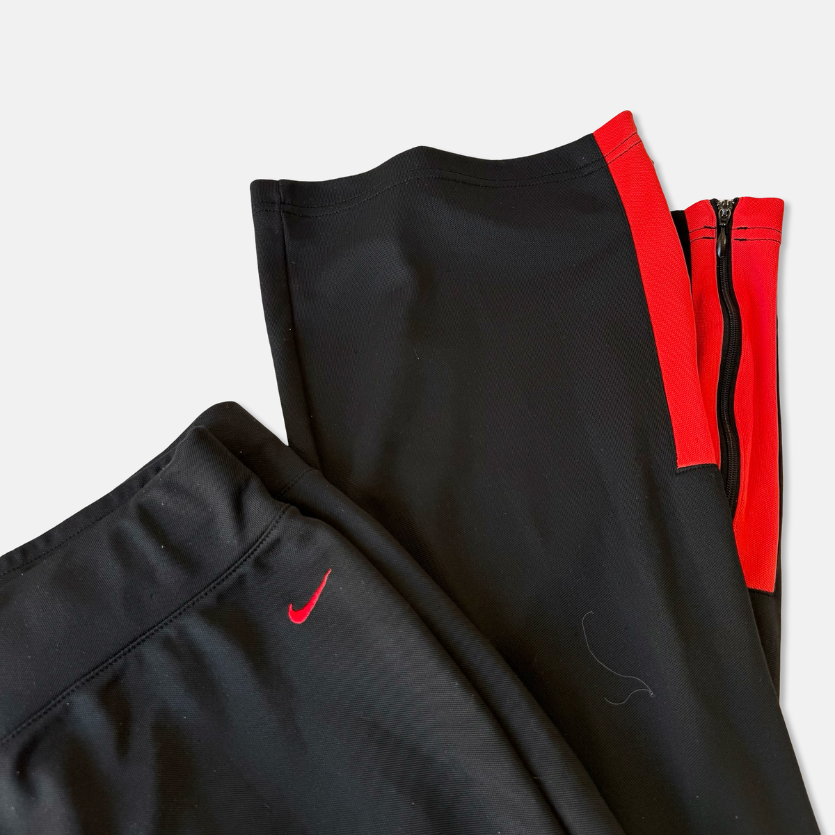 Nike Y2K Red Black Flare Pant Set