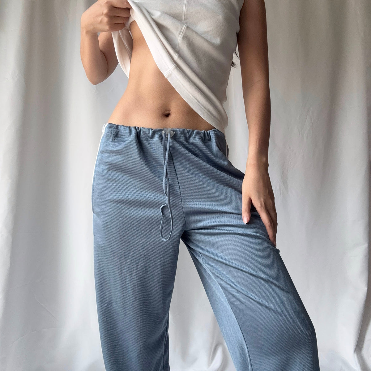 Adidas Mixed Era White Gray Track Pant Set