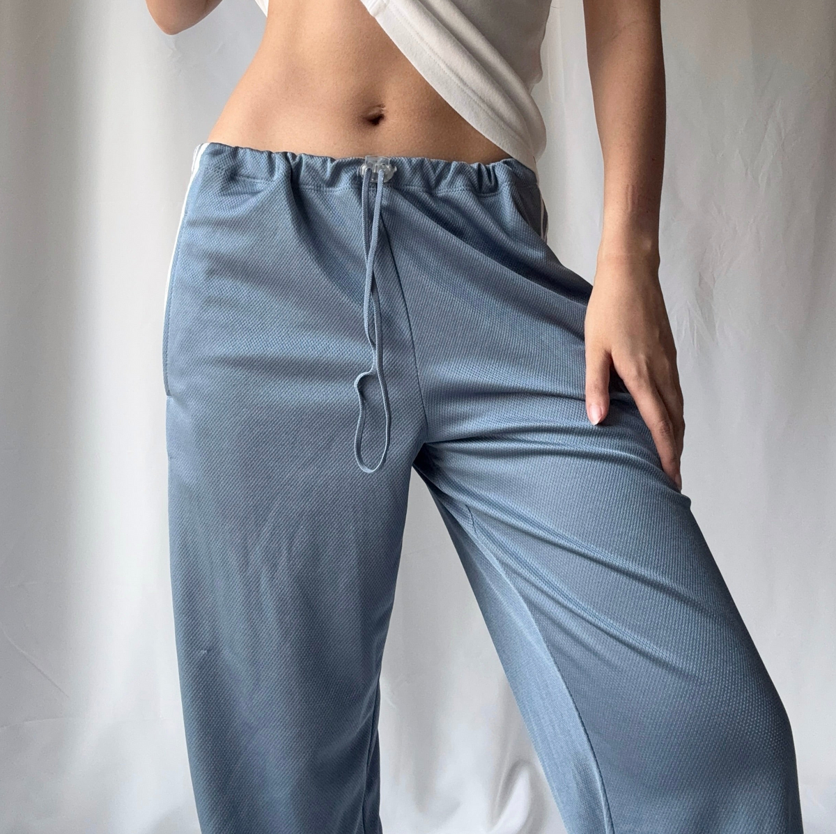 Adidas Mixed Era White Gray Track Pant Set