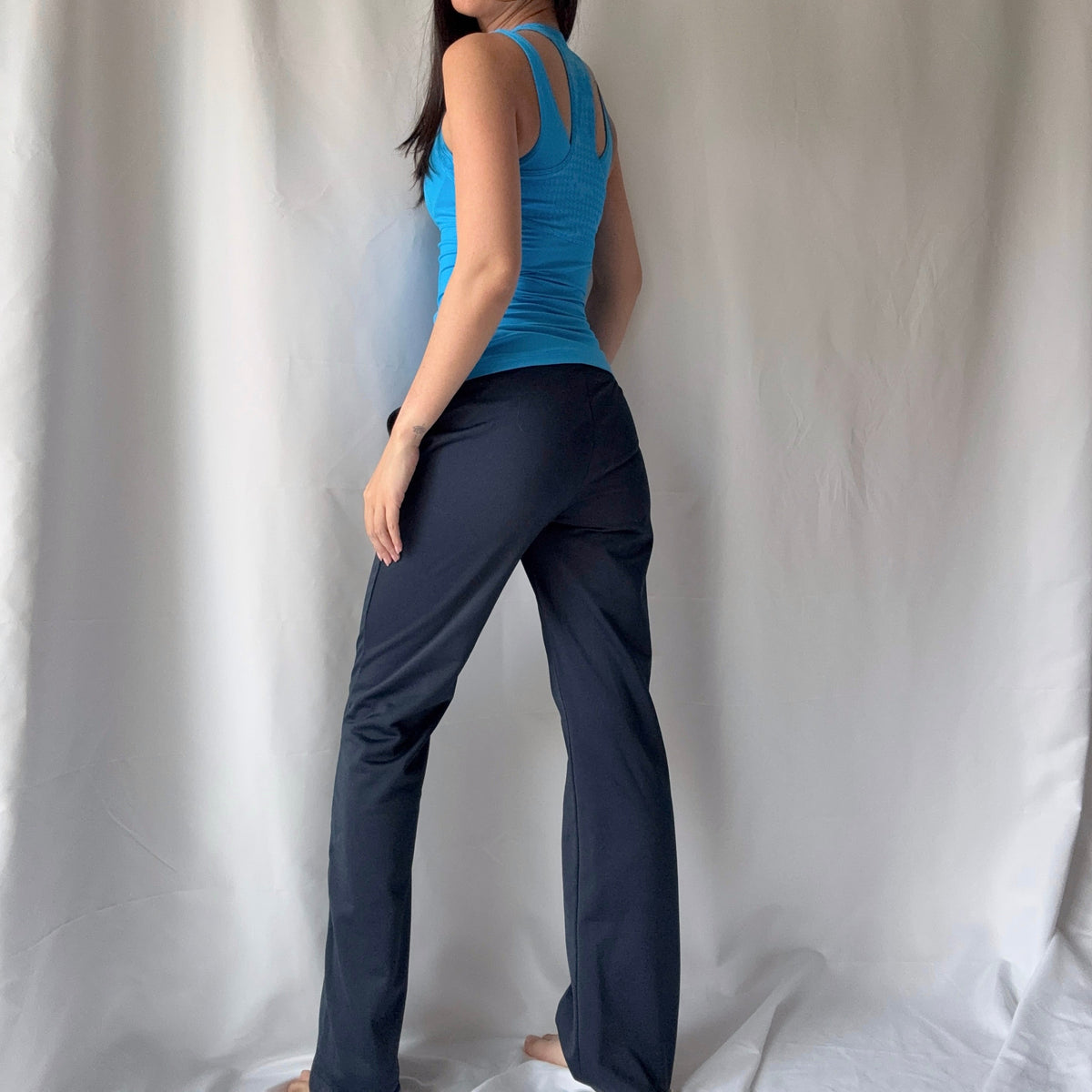 Nike 2010s Blue Black Flare Pant Set
