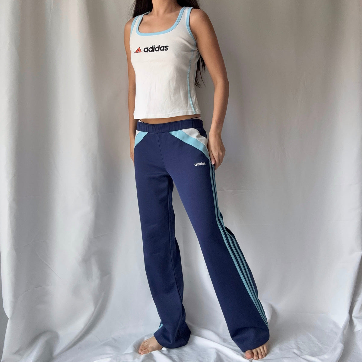 Adidas Y2K Navy Blue Track Pant Set