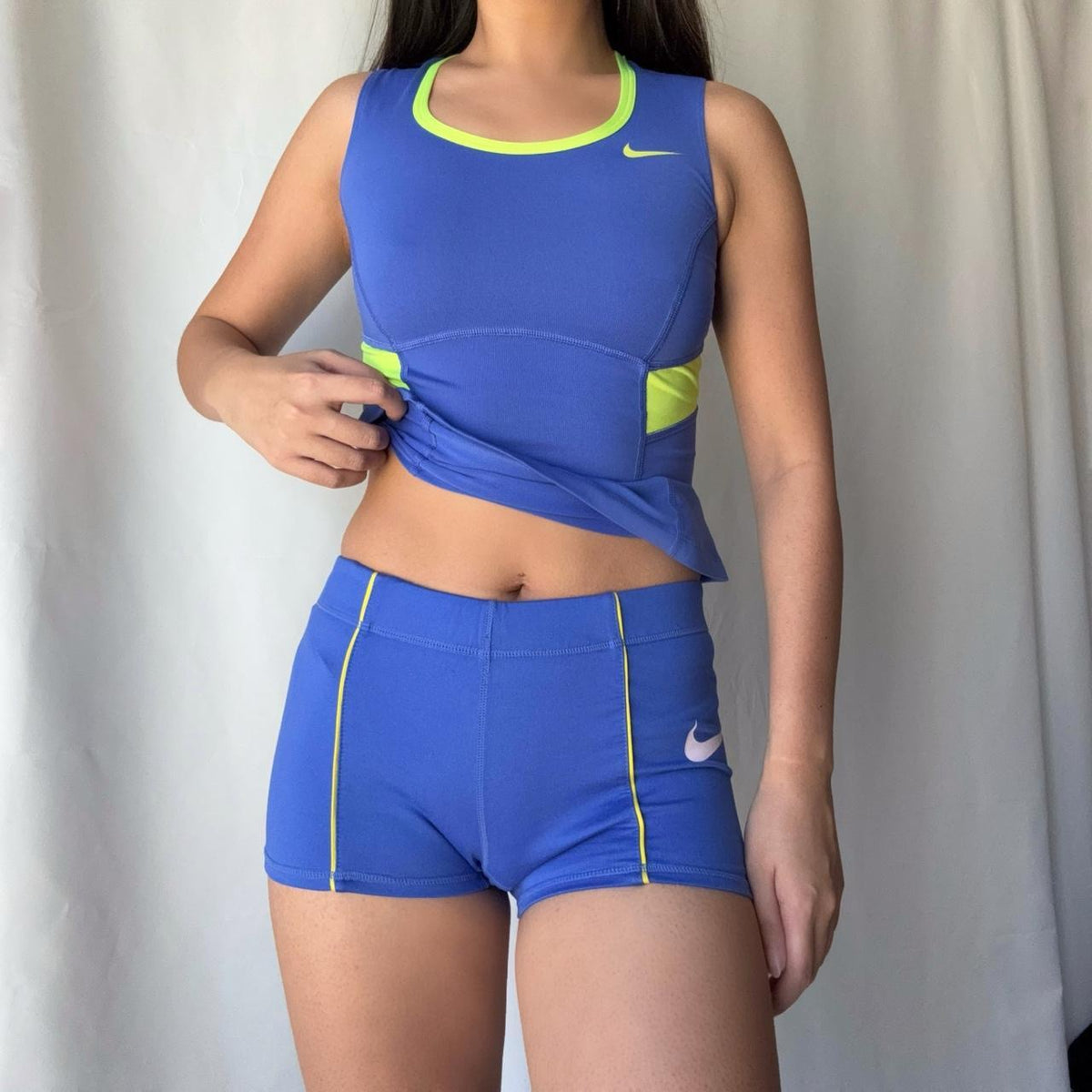 Nike Blue & Neon Short Set