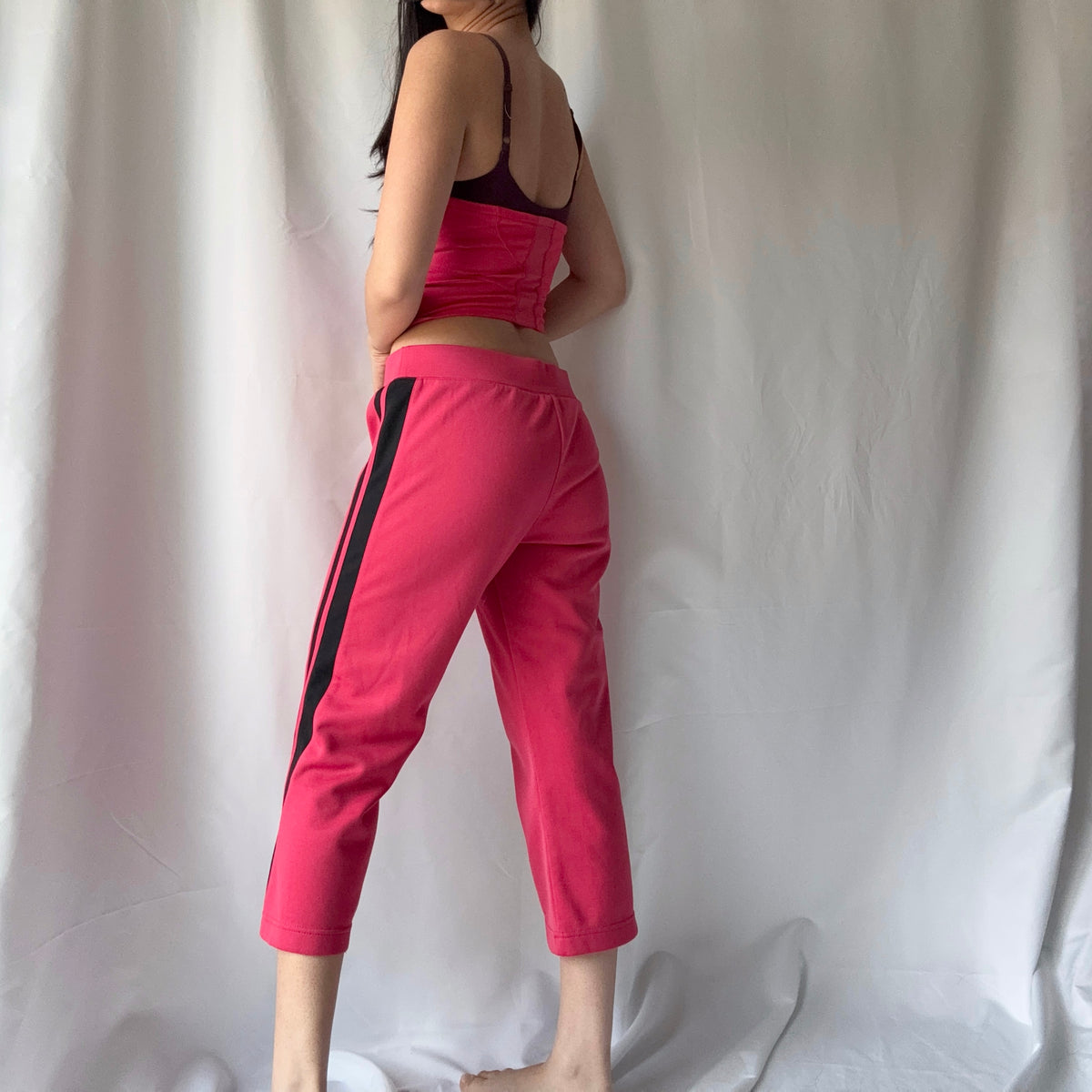 Nike Y2K Red Black Capri Set