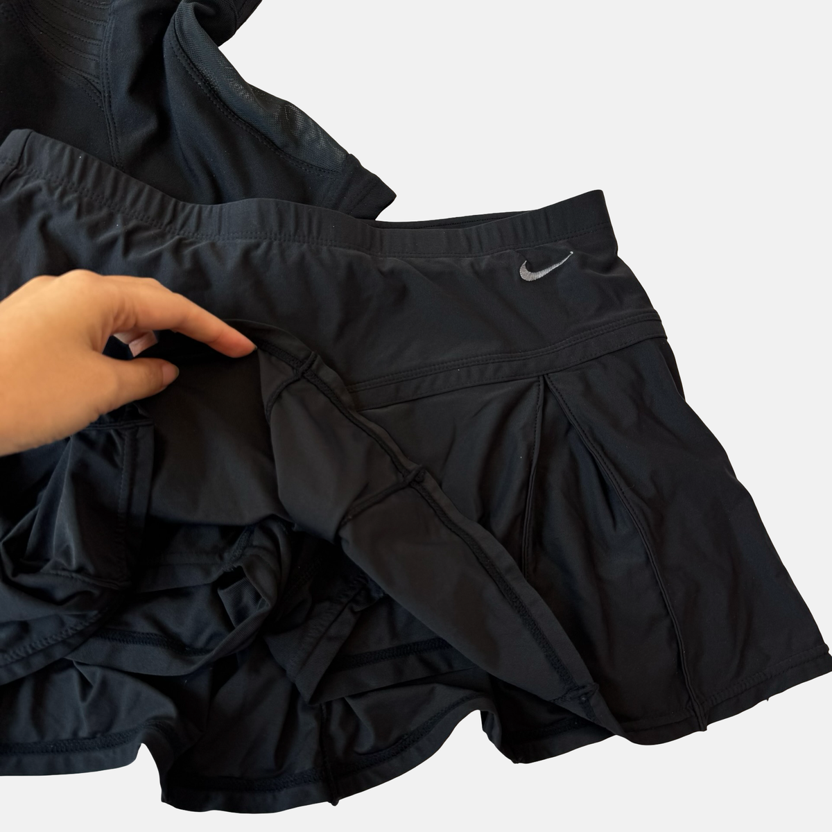 Nike Mixed Era Black Tennis Skirt Set